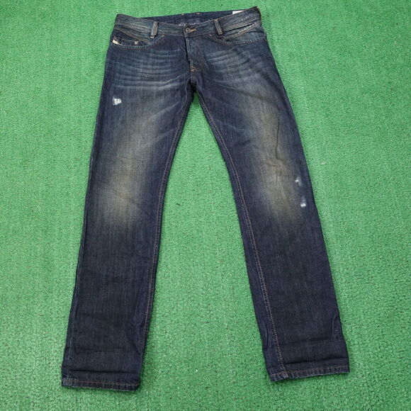 DIESEL INDUSTRY IAKOP SLIM TAPERED DARK WASH DENIM JEANS MENS SZ 32X32 - Picture 3 of 10